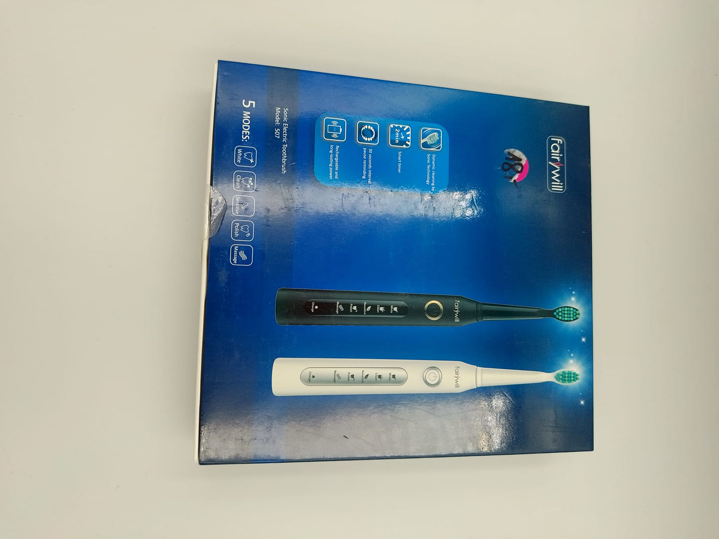 Fairywill 2er Set Elektrische Zahnbürste