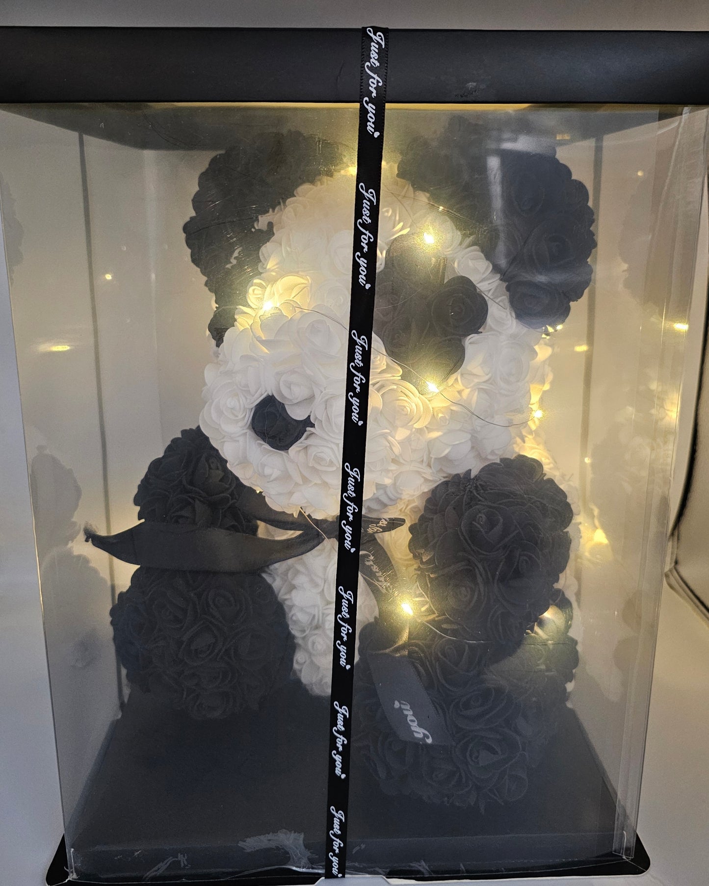Blumen Panda mit LED