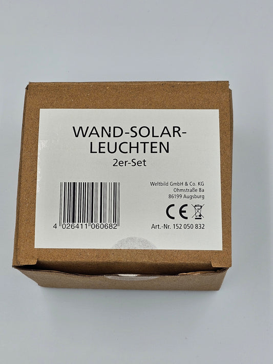 Wand Solarleuchten 2er Set