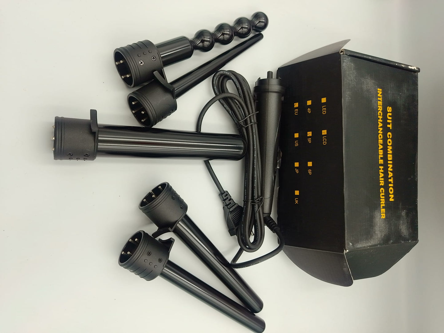 Lockenstab-Set mit austauschbaren Aufsätzen