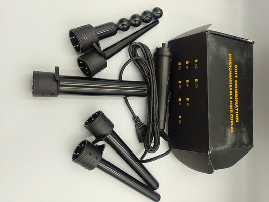 Lockenstab-Set mit austauschbaren Aufsätzen