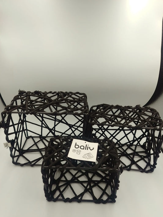 Baliv 3er Set Kosmetikkörbe